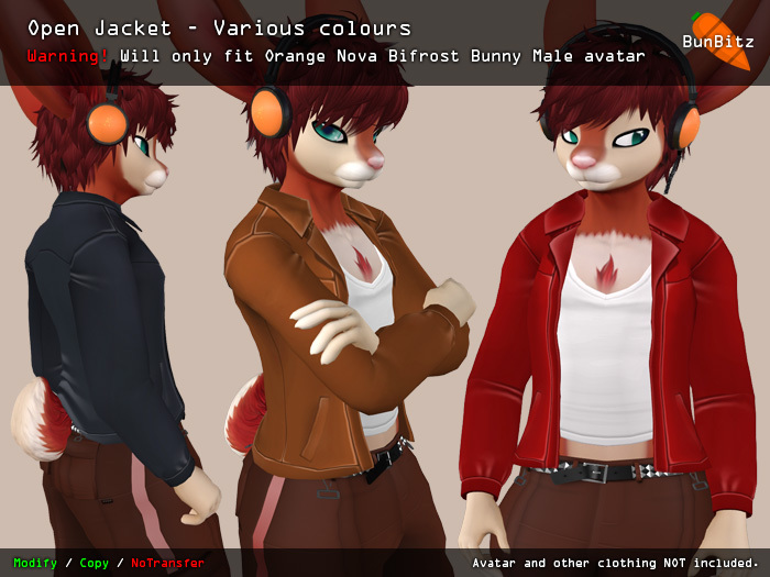 BunBitz - Open Jacket (Bifrost Bunny Male)