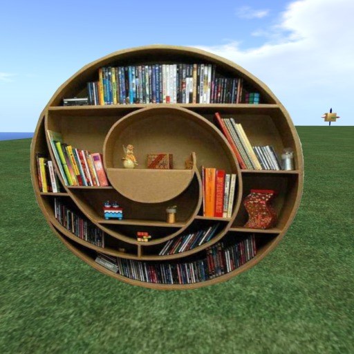 Talima's round bookcase