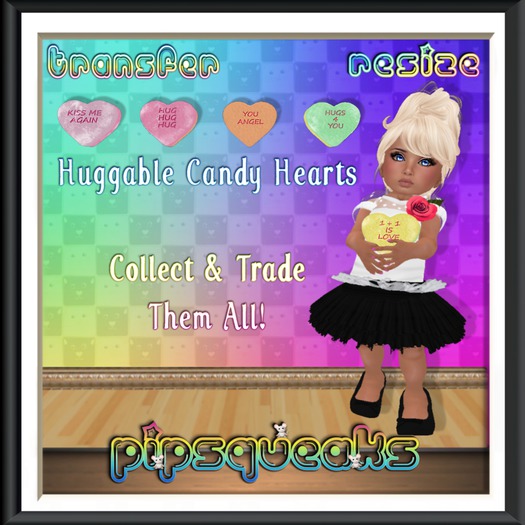 {PiP} Valentines Candy Heart Huggy Kiss Me Again