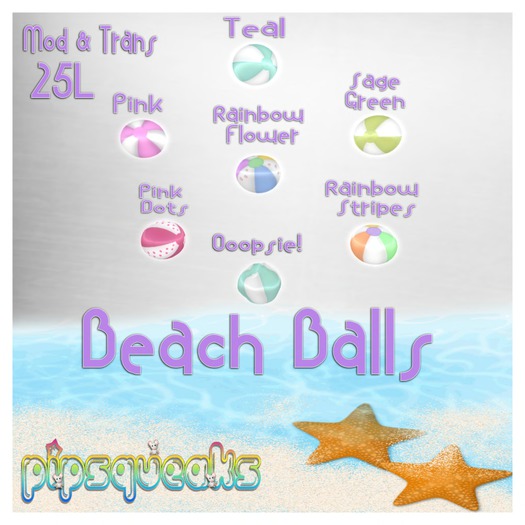 {PiP} Beach Balls Entire Gacha Set