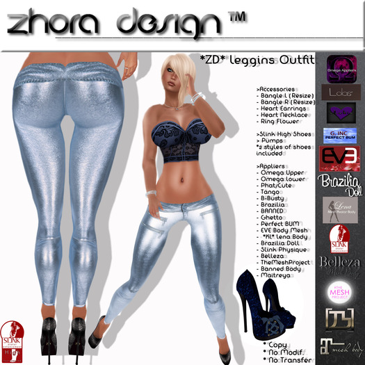 *ZD* Leggins Outfit Blue