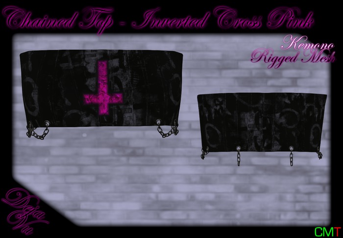 :DV: - Chained Top - Inverted Cross(Pink)