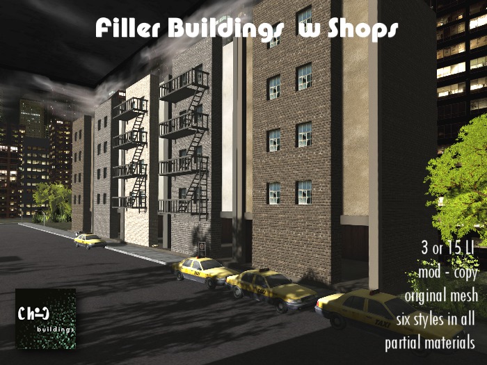 Filler Buildings with Shops 3 - 15 LI 