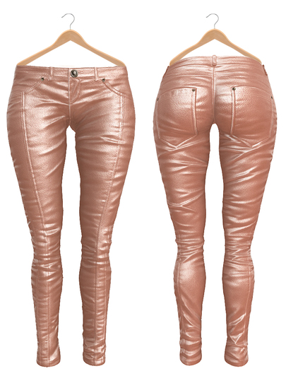 Blueberry Ross - Maitreya Lara & Belleza Venus & Slink Physique - Leather Pants (Boots Compatible) Pixie