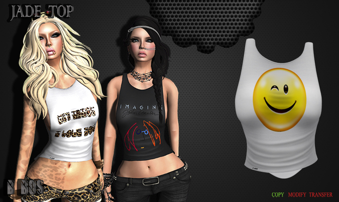 B BOS -Jade Top-Smile White-