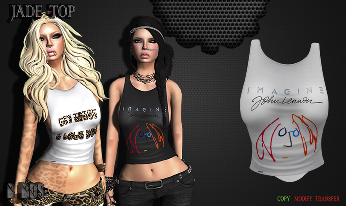 B BOS -Jade Top-Imagine White-