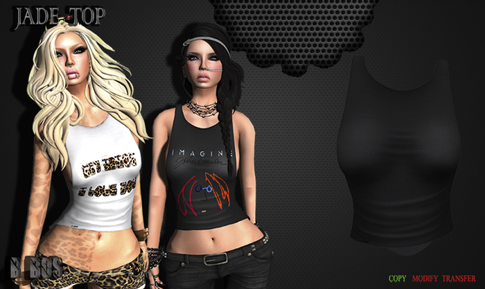 B BOS -Jade Top-Black-