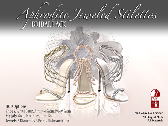 ! !SSD ~ Aphrodite Jeweled Stiletto (!Bridal)