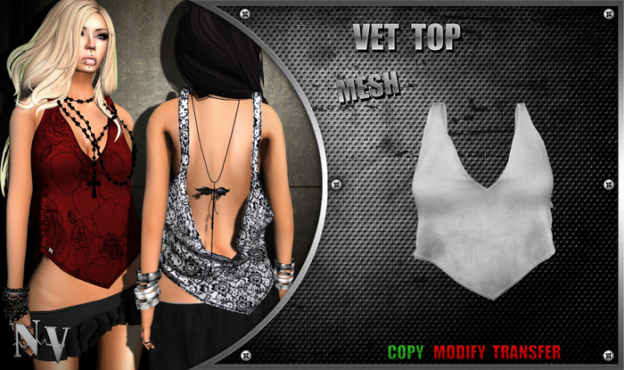 [NV] Vet Top -White-
