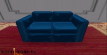 A cute blue couch with single & couple poses. Only two prims!