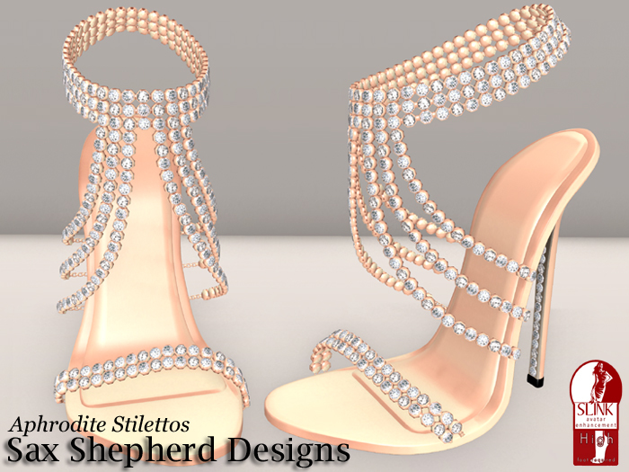 ! !SSD ~ Aphrodite Jeweled Stiletto (Rose Gold)