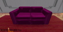 A cute pink couch with single & couple poses. Only two prims!
