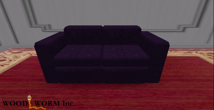 A cute purple couch with single & couple poses. Only two prims!