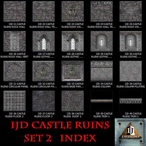 ~ TEXTURE: IJD CASTLE RUINS SET 2 TEXTURES