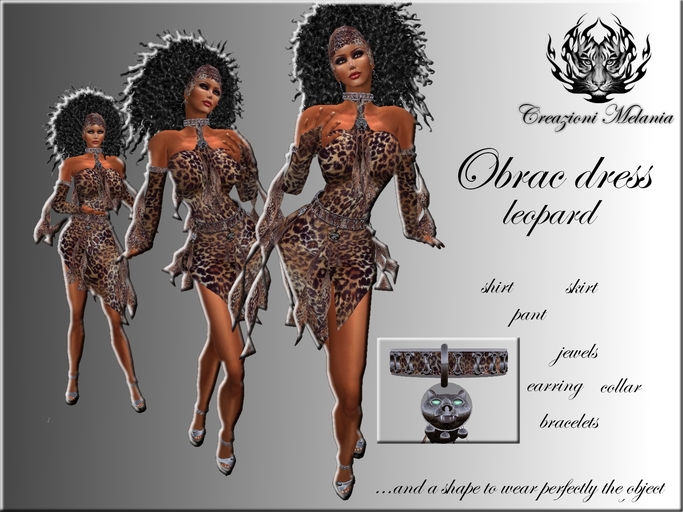 Melania - Obrac leopard Dress