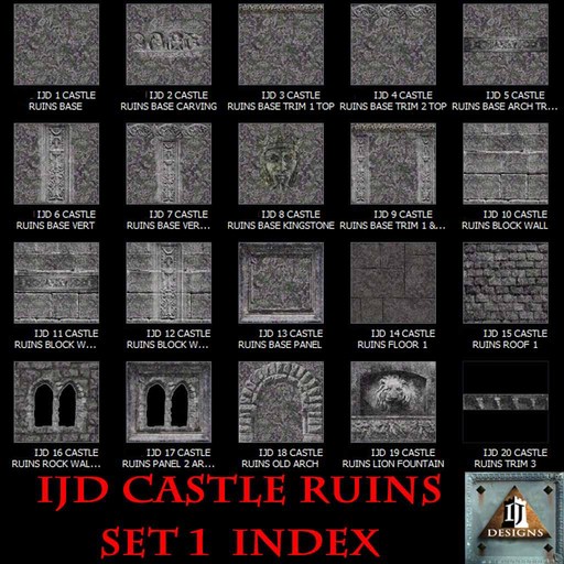 ~ TEXTURE: IJD CASTLE RUINS SET 1 TEXTURES