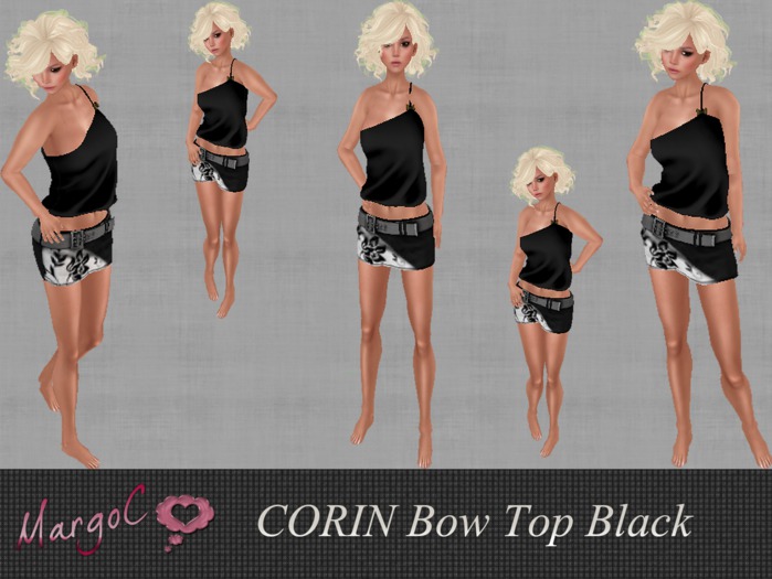 CORIN Bow Top Black - MargoC