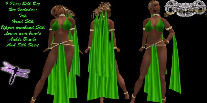 LMI Green silks 9 piece