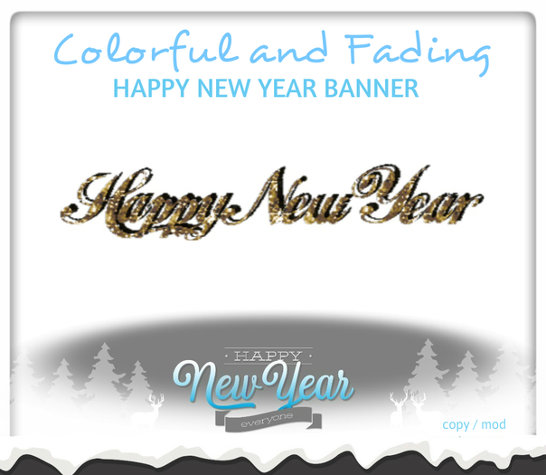 Fading Happy New Year Banner