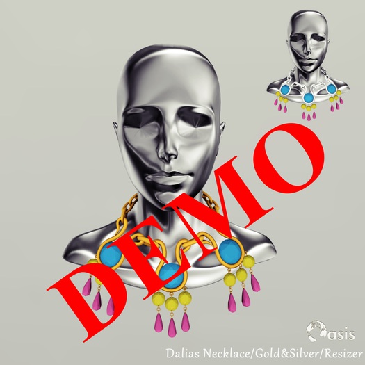 .O A S I S. Dalias Necklace Gold/Silver/Resizer-DEMO-BOX