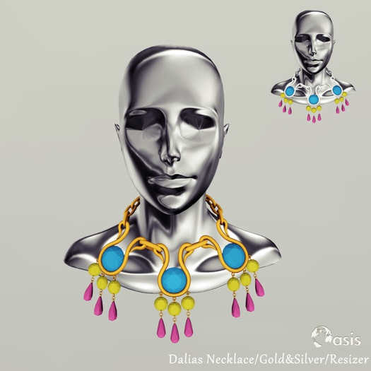 .O A S I S. Dalias Necklace Gold/Silver/Resizer-BOX