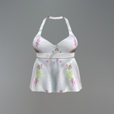 White Asian Mesh Halter
