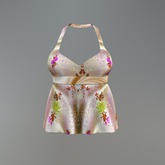 Beige Asian Mesh Halter