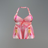 Red Asian Mesh Halter