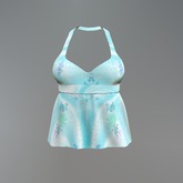 Aqua Asian Mesh Halter