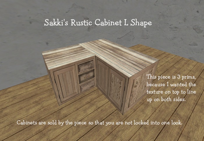 ~Sakki's L Rustic Cabinet
