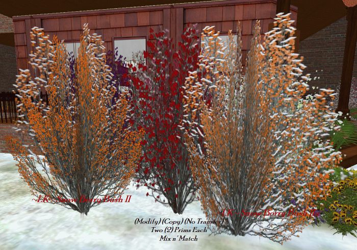 ~LK~ Snowy Berry Bush II and IIa (boxed)