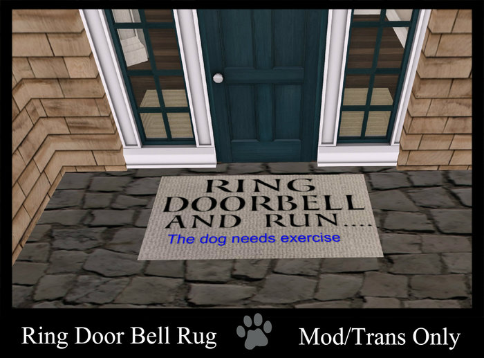 *Cemora's Closet* Ring Doorbell Rug