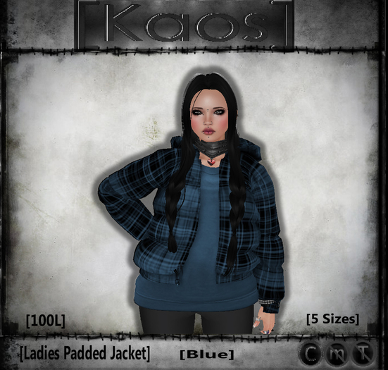 [Kaos] Ladies Padded Jacket - Blue
