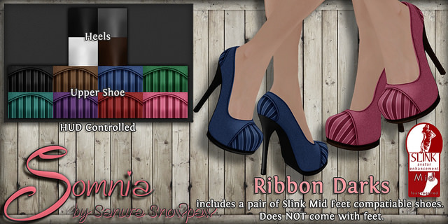 .: Somnia :. Ribbon Heels Darks {Crated}