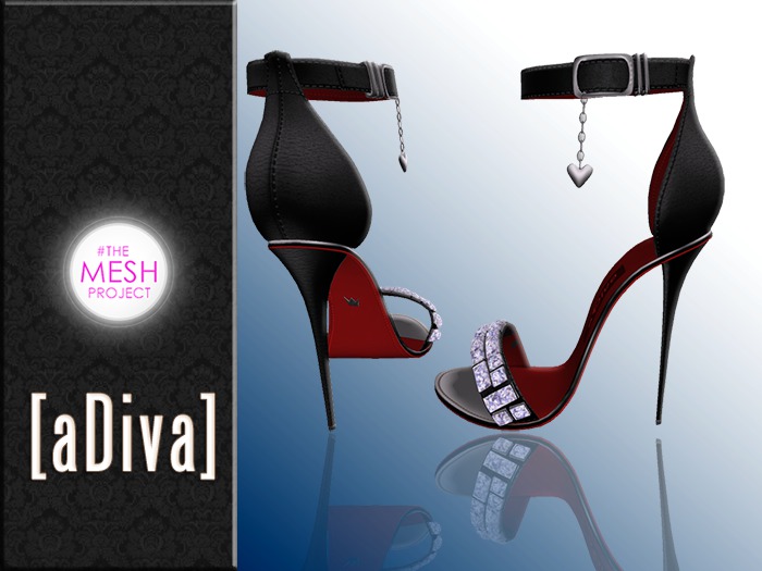 aDiva Enya Pumps Slink AvEnhancement High Feet Addon Crimson
