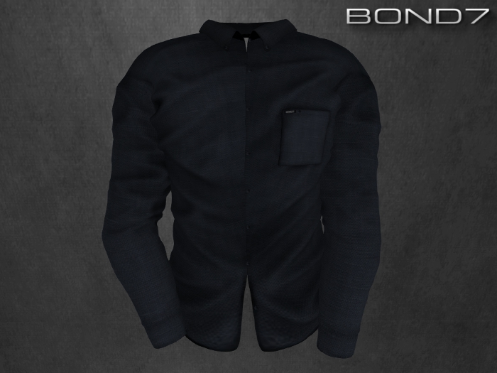 *BOND7* V-neck Longsleeve (Black)