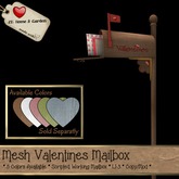 *ZK* Valentines Wood Mailbox [Crate] Brown