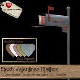 *ZK* Valentines Wood Mailbox [Crate] Blue