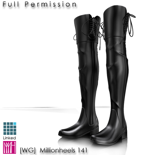 [Full Perm] [WG] Millionheels 141 flat over knee high boot lace up