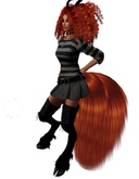 Psyche~NekoTail 3fach Foxred *long