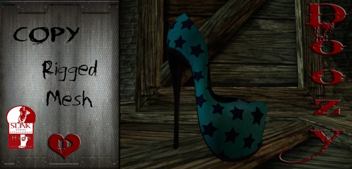.::DOOZY::.. Classic Slink Pump BLUE STARS -ADD ME