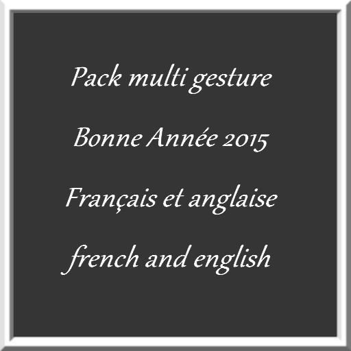 Pack gestures nouvelle annee 2015