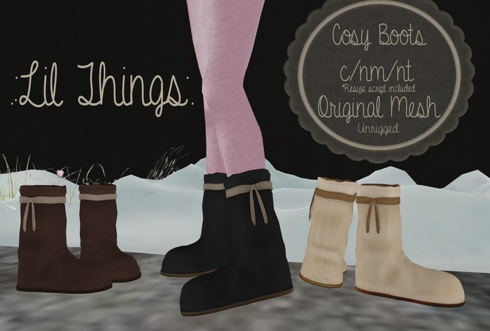 .:Lil Things:. Cosy boots  - Night