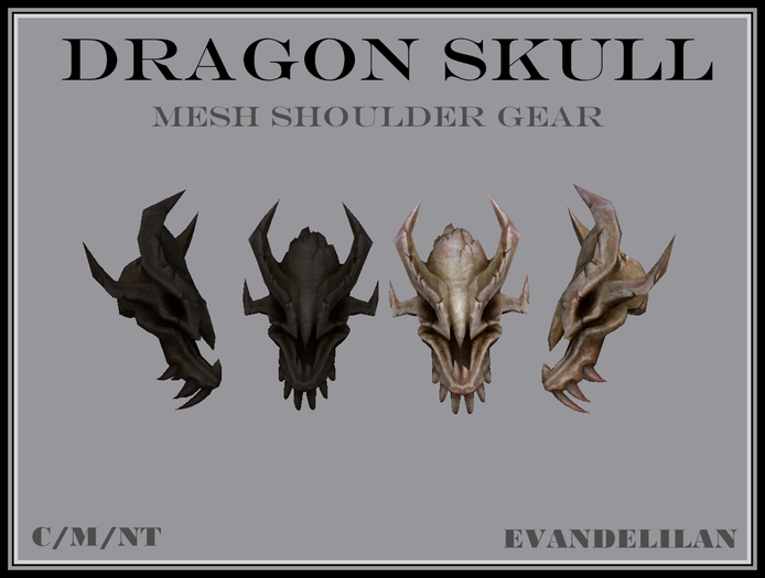 <<==EvanDelilan==>> - Dragon Skull Shoulder Gear