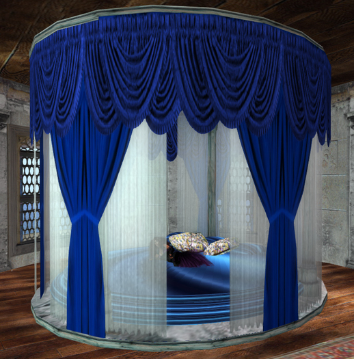 -SWD- Peacock Round Bed GA