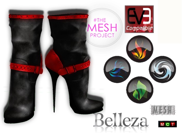 mesh Dubbel boots