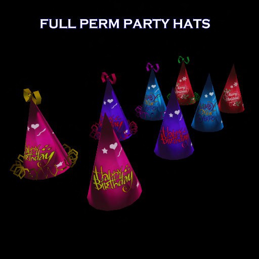 BGC Full Perm Party Hats(boxed)