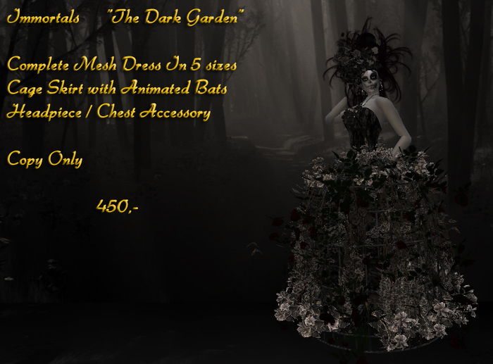 IMMORTALS "THE DARK GARDEN" OUTFIT