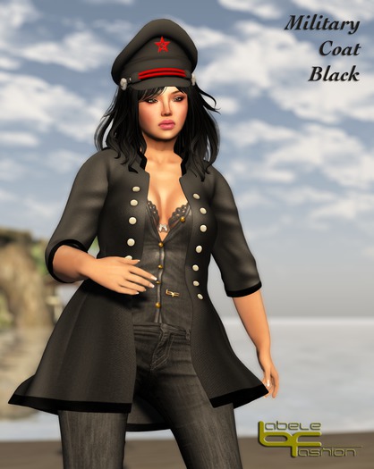 Babele Fashion :: Military Coat Black