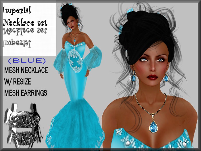 S&W IMPERIAL (BLUE) NECKLACE SET 